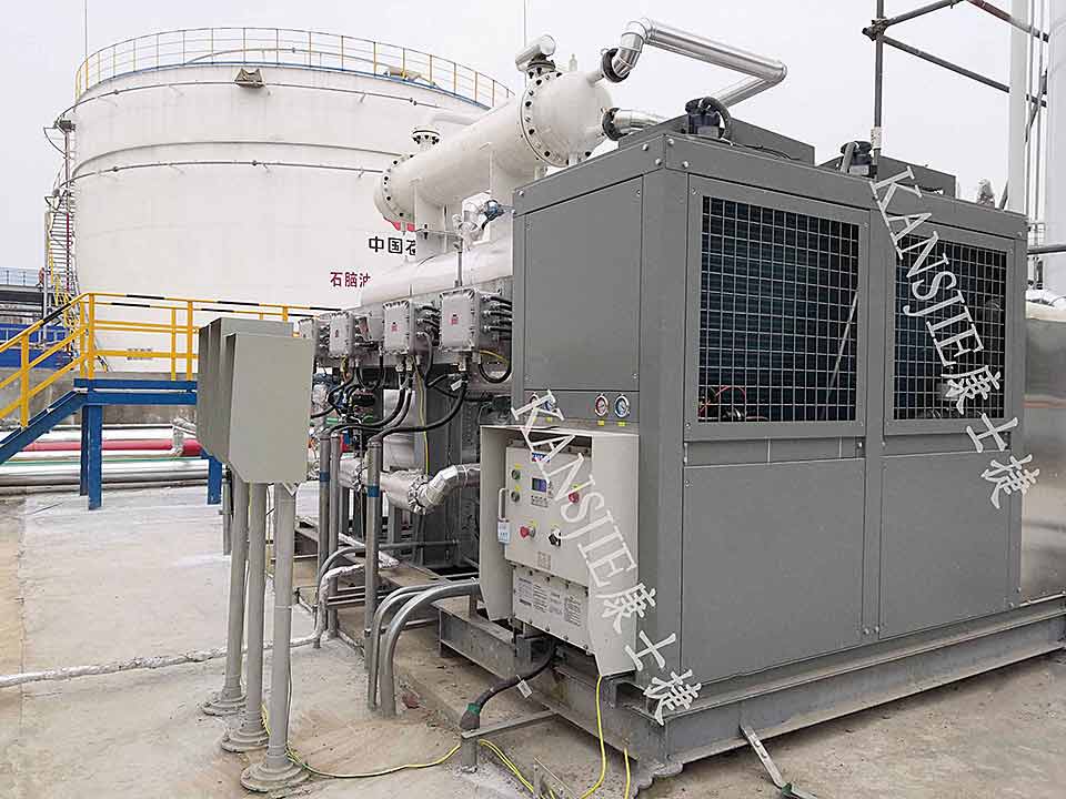 石油業用防爆低溫冷水機組使用現場照片